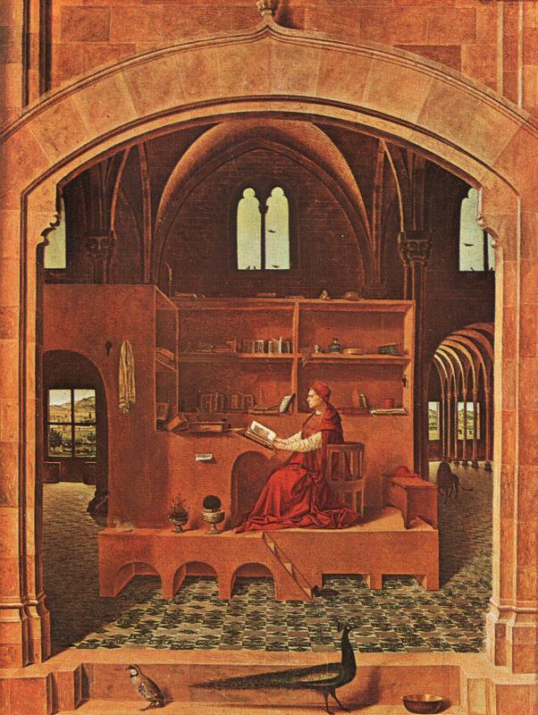 Antonello da Messina St.Jerome in his Study Norge oil painting art